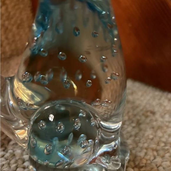 Vintage Elegant Murano Glass Cat Figurine - Blue - Picture 6 of 15